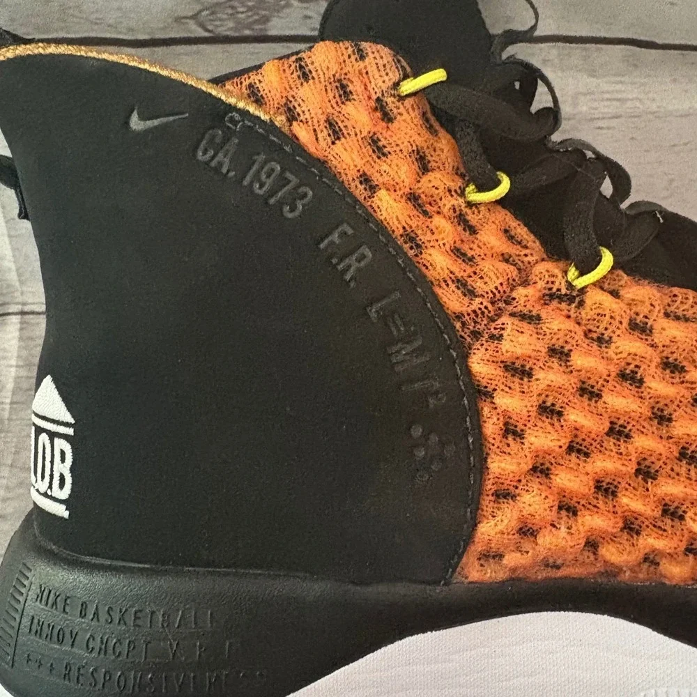 Nike AlphaDnk Total Orange Black Mens 10.5 Basketball‎ Shoe